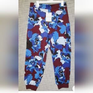 Who What Wear, Abstract Floral Print Lounge Jogger,  Size Medium